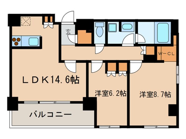 ヒュ－リックレジデンス茗荷谷の物件間取画像